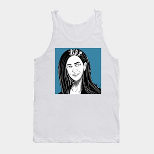 smiling woman in business act ecopop Tank Top